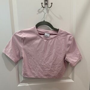 Gymshark x Whitney Simmons Pink Workout Crop Shirt